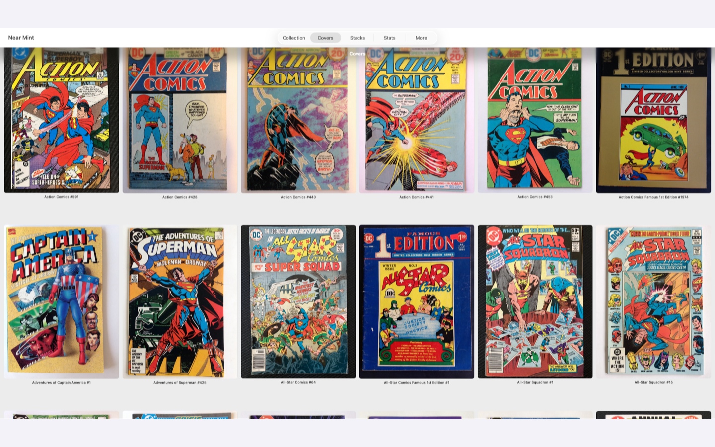 Near Mint’s Covers wall on Mac